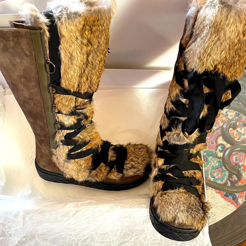 Moncler zoelie fur boot